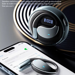 3 Prs Digital Display HiFi Wireless Headset