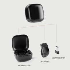 2 Pcs 2.4GHz Wireless with USB Receiver Mini Vertical Style for Phone Laptop Desktop