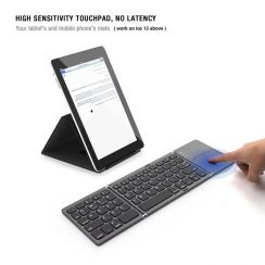 Ultra Slim Portable Folding Wireless for Bluetooth Mini Keyboard